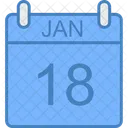 January Day Calendar Icon