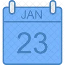 January Day Calendar Icon