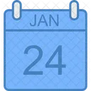 January Day Calendar Icon