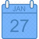 January Day Calendar Icon