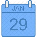 January Day Calendar Icon