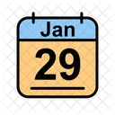 January Calendar Date Icon