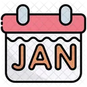 January Calendar Schedule Icon