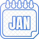 January Jan Month Of Jan Icon