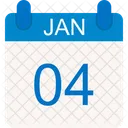 January Calendar Date Icon