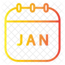 January calendar  Icon