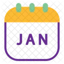 January calendar  Icon