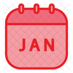 January calendar  Icon