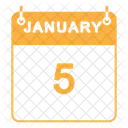 January Calendar  Icon