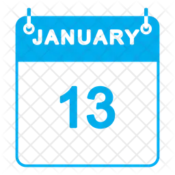 January Calendar  Icon