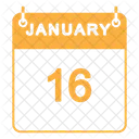 January Calendar  Icon