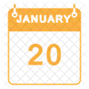 January Calendar  Icon