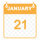 January Calendar  Icon