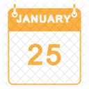 January Calendar  Icon