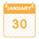 January Calendar  Icon