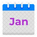 January Calendar Month  Icon