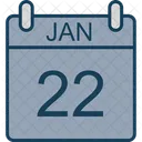 January Calendar Date Icon