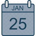 January Calendar Date Icon