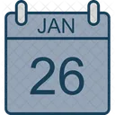 January Calendar Date Icon