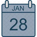 January Calendar Date Icon