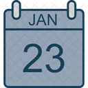 January Calendar Date Icon