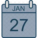 January Calendar Date Icon