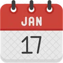 January Calendar Days Time And Date Icon