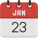 January Calendar Days Time And Date Icon