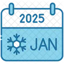 January Calendar Time Icon