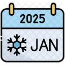 January Calendar Time Icon