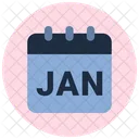 January Winter Month Icon