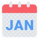 January Winter Month Icon