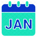 January Winter Month Icon