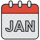 January Winter Month Icon