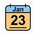 January Calendar Date Icon
