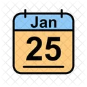 January Calendar Date Icon