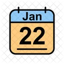 January Calendar Date Icon