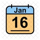 January Calendar Date Icon