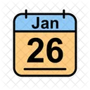 January Calendar Date Icon