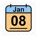 January Calendar Date Icon