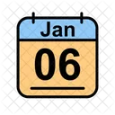 January Calendar Date Icon