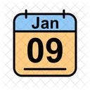 January Calendar Date Icon