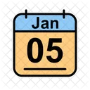 January Calendar Date Icon