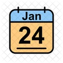 January Calendar Date Icon