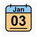 January Calendar Date Icon