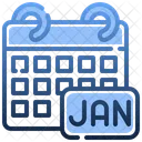 January Month  Icône