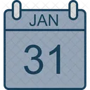 Janvier Calendrier Date Icon