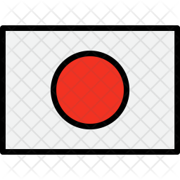 Japan Flag Icon Of Colored Outline Style Available In Svg Png Eps Ai Icon Fonts