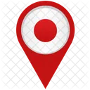 Japan Location Pointer Icon