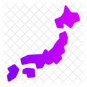 Japan Map Asia Icon